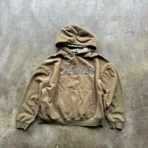 Cabela's Men's Khaki and Brown Hoodie